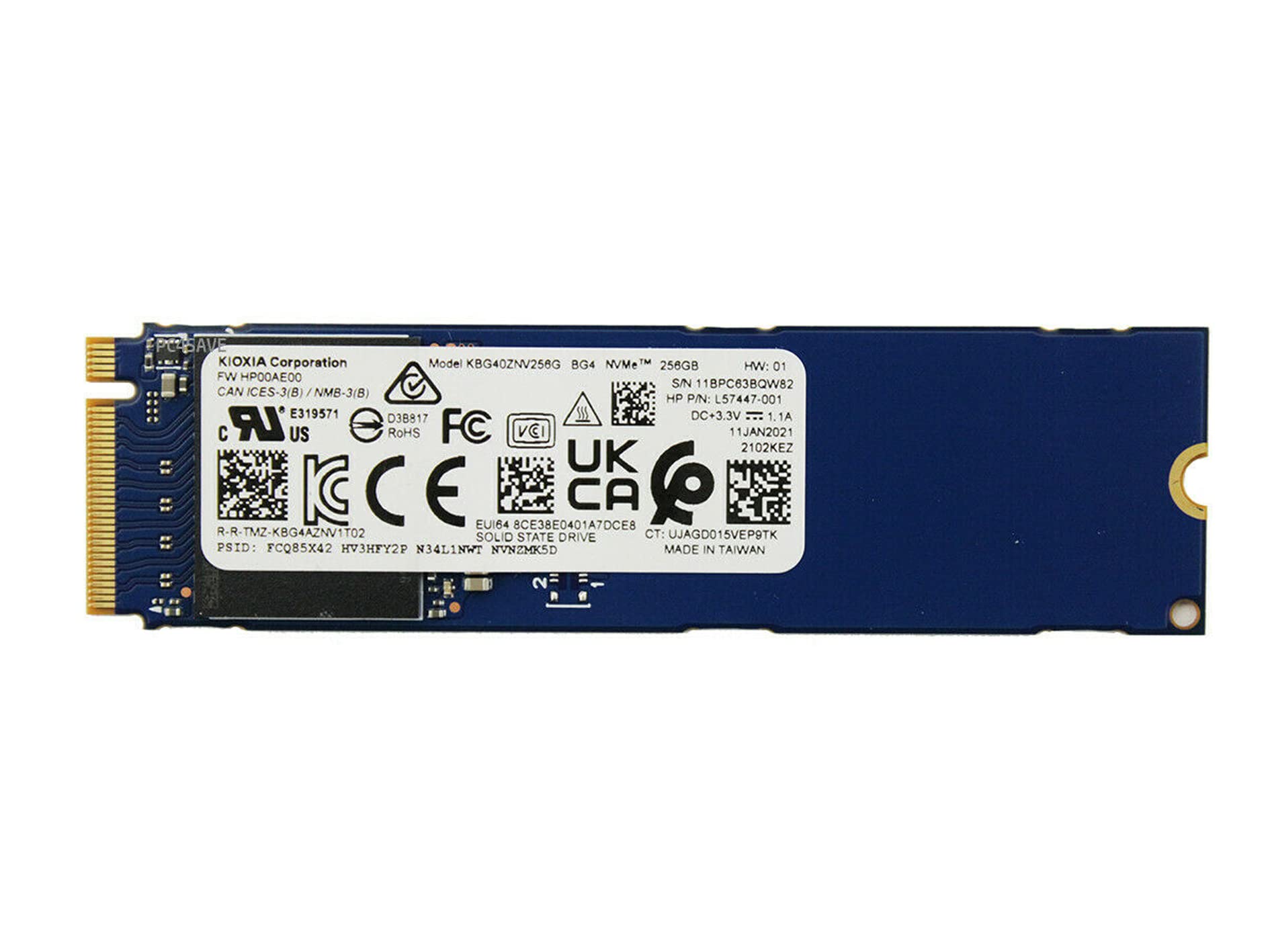 Amazon | 66 BTB Kioxia 内蔵SSD 256GB BG4 PCIe Gen3 x4 NVMe M.2