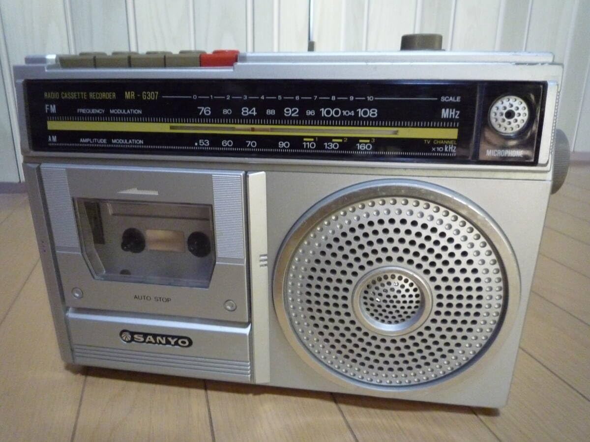Amazon.co.jp: サンヨー ラジカセ MR-G307 ラジオ カセット レトロ