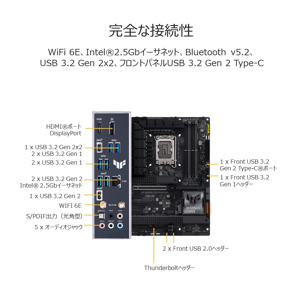 Amazon | ASUS TUF GAMING Z790-PLUS WIFI intel 第14・13・12世代 CPU