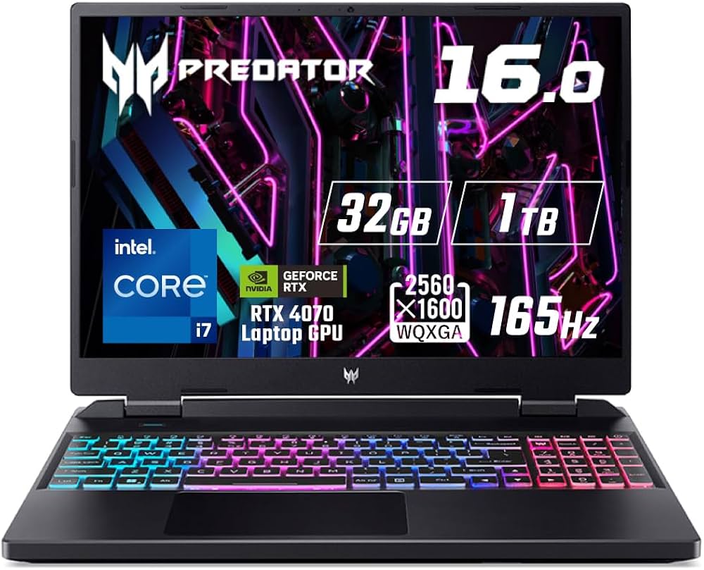 Amazon | Acer Predator ゲーミングノートパソコン Helios Neo 16