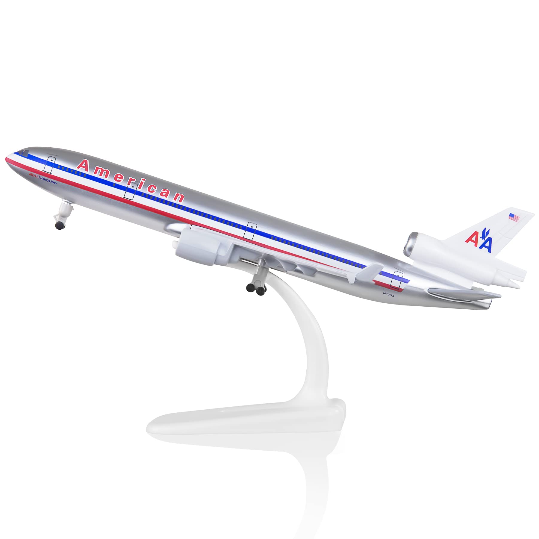Amazon.com: Lose Fun Park 1/300 MD11 American Plane Diecast