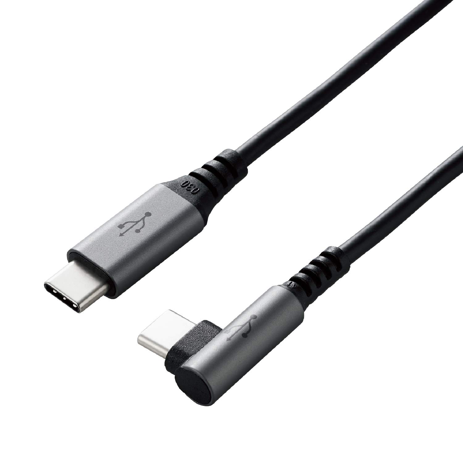 Amazon.co.jp: エレコム USB-C to USB-C ケーブル L字コネクタ USB