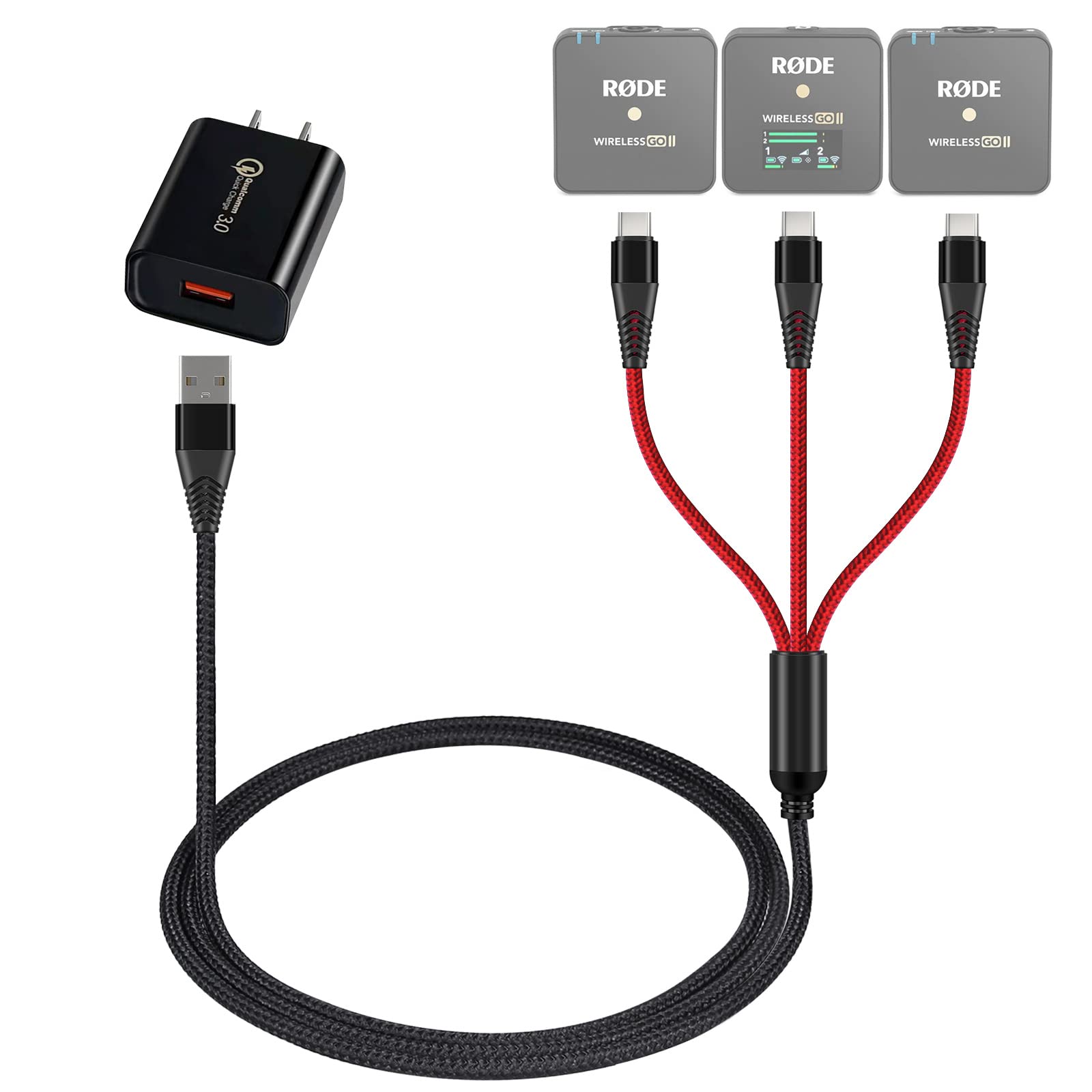 Amazon.com: weishan USB C Charging Cable for Rode Wireless Go 2