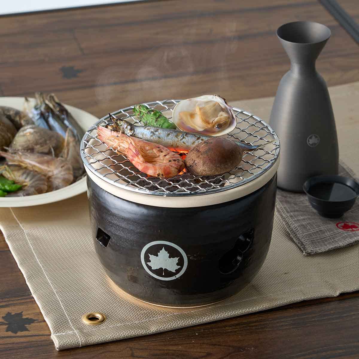 Amazon.co.jp: LOGOS LOGOS × Banko-Yaki Tabletop Water Stove