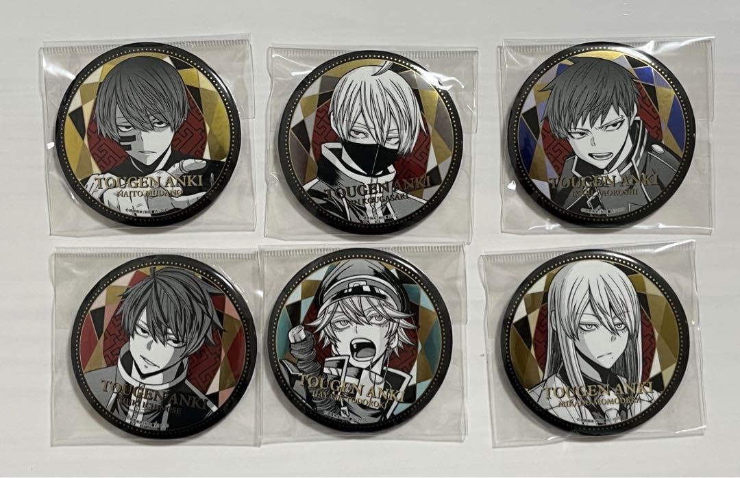 Amazon.co.jp: 桃源暗鬼 メタリック缶バッジ 渋谷 TSUTAYA 6種セット