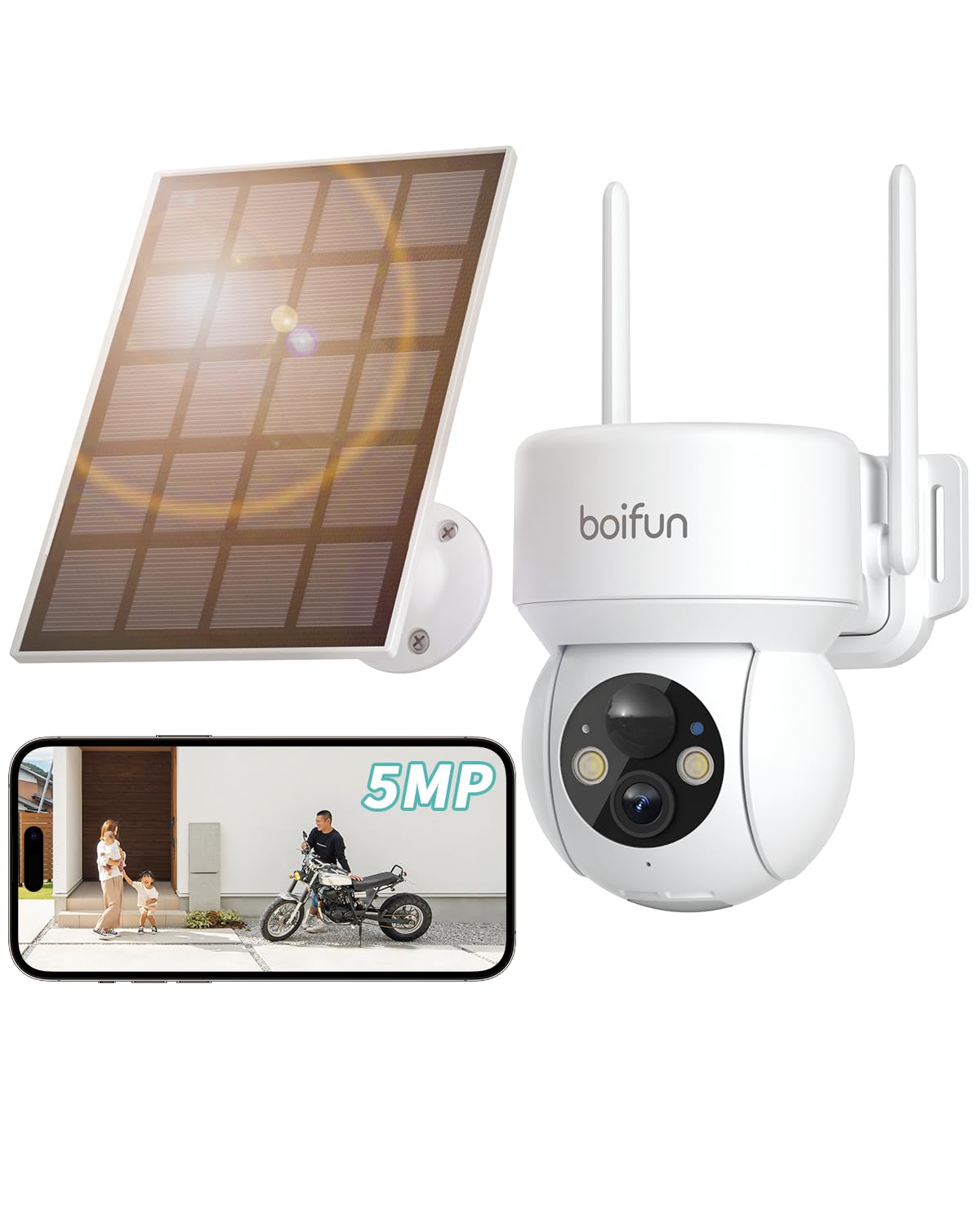 Amazon.co.jp: 【2026最新登場！500万超高画素・2年保証】BOIFUN 防犯