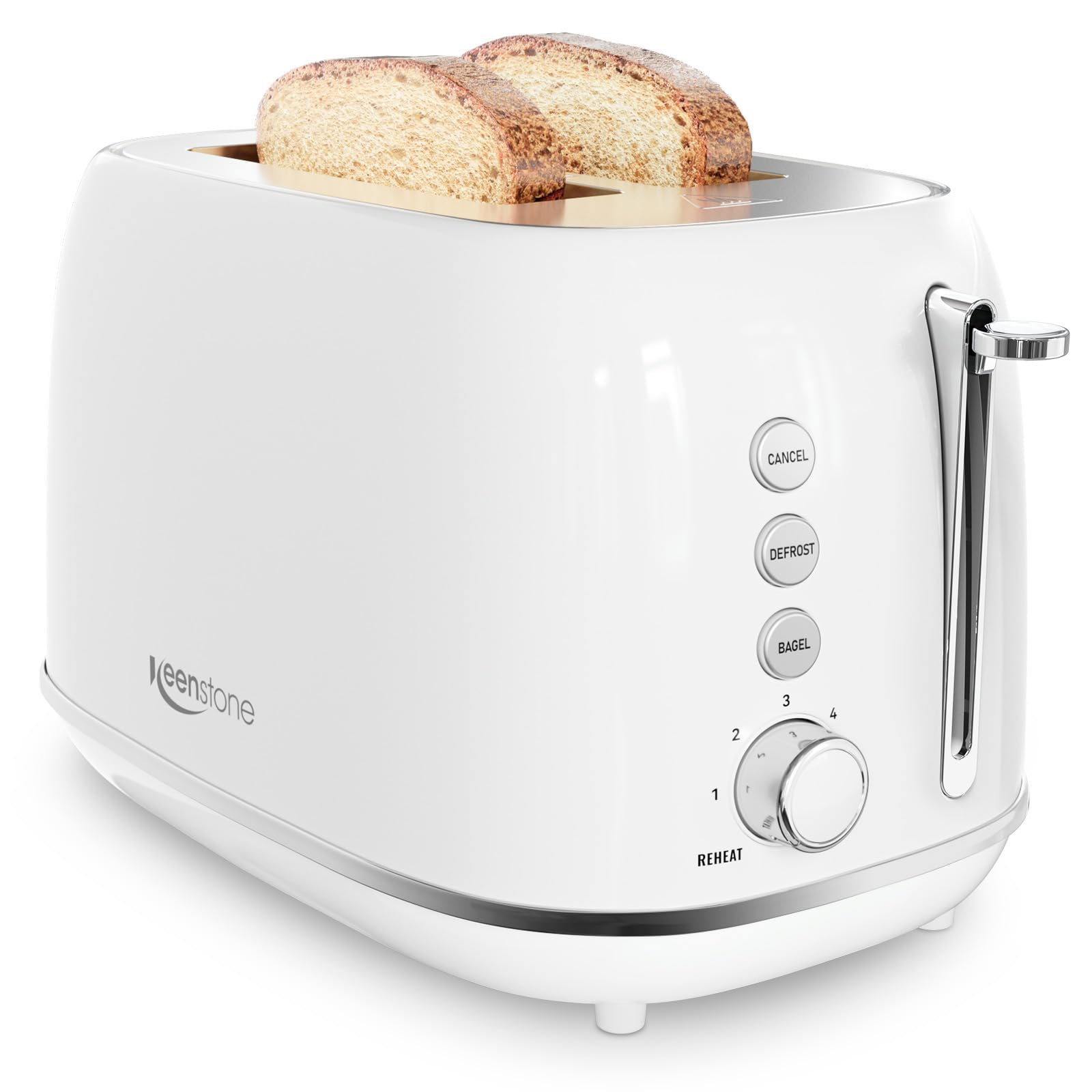 Amazon.com: Keenstone Toaster 2 Slice, Retro Wide Slot Stainless