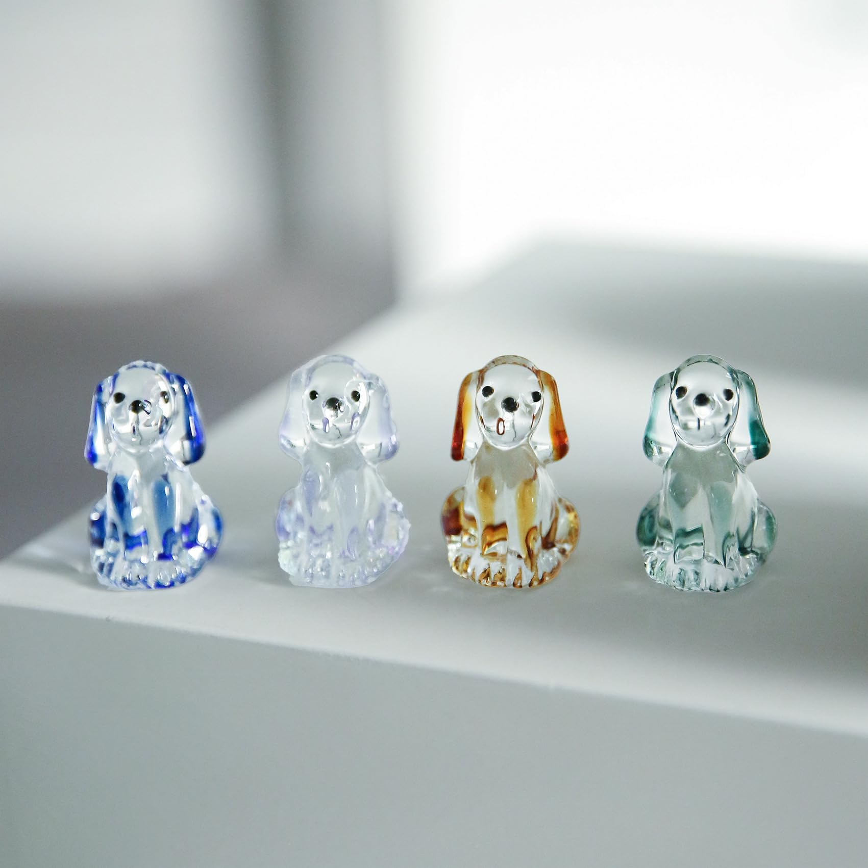 Amazon.co.jp: 犬 置物 クリスタル 犬の置物 ビーグル ガラス細工