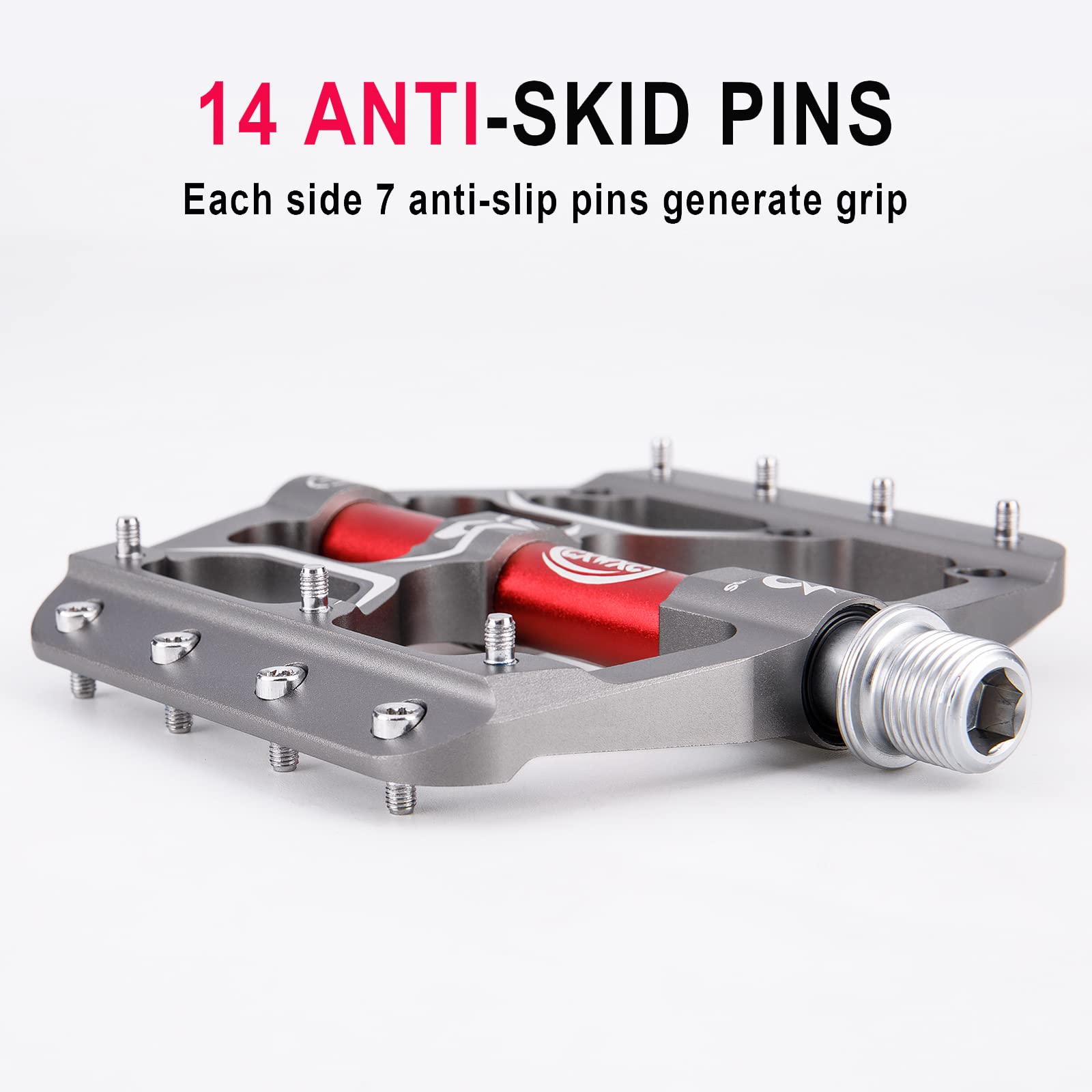 Amazon | ロード/マウンテンバイクペダル - 3つのベアリング 9/16