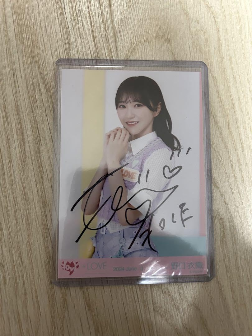 即購入可】台湾公演 限定 ＝LOVE イコラブ 直筆 クリアファイル 野口