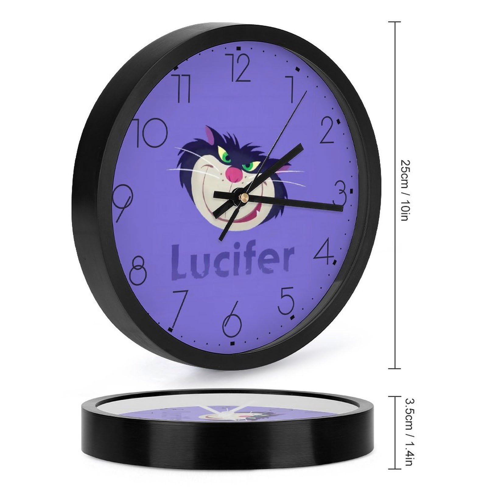 Amazon.co.jp: シンデレラ ルシファー 静音 時計 壁掛け時計 掛け時計