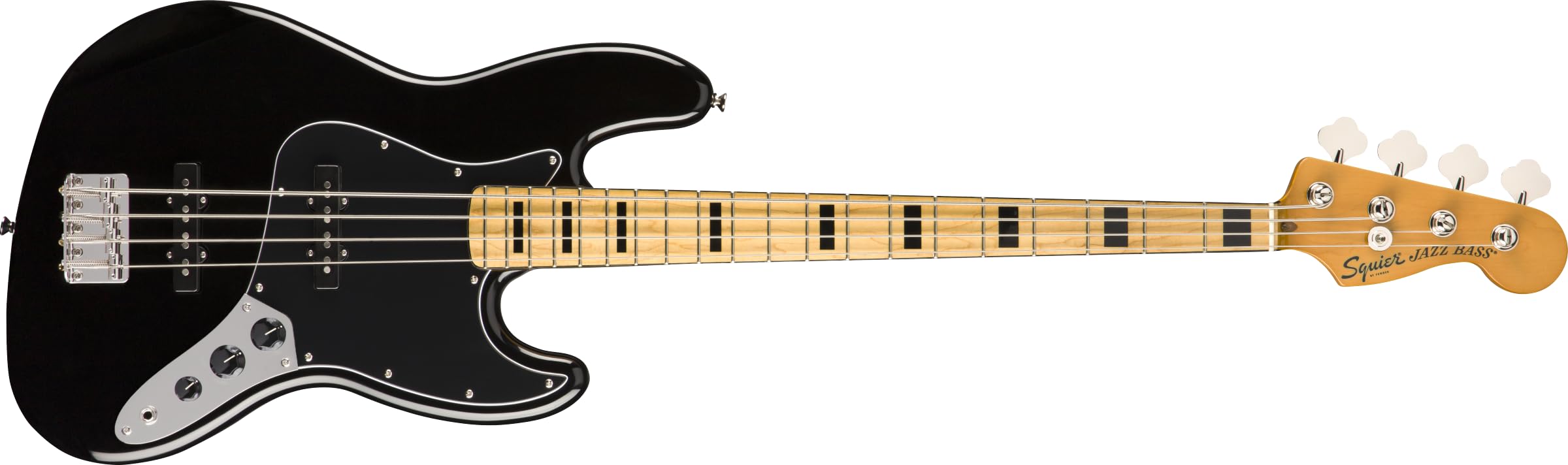 Amazon.com: Squier Classic Vibe 70s Jazz Bass, Black, Maple