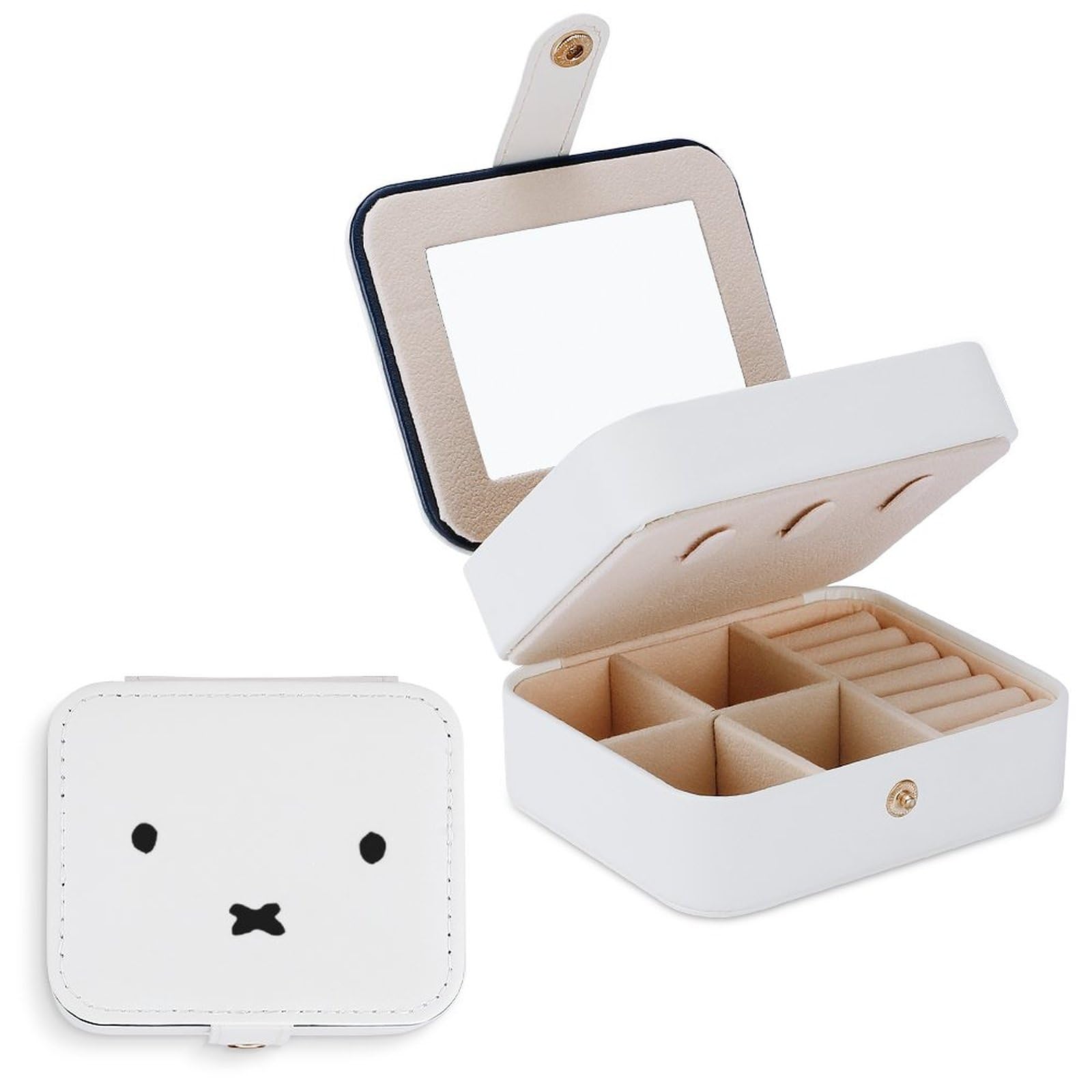 Amazon｜ミッフィー ジュエリーボックス アクセサリーケース 鏡付き