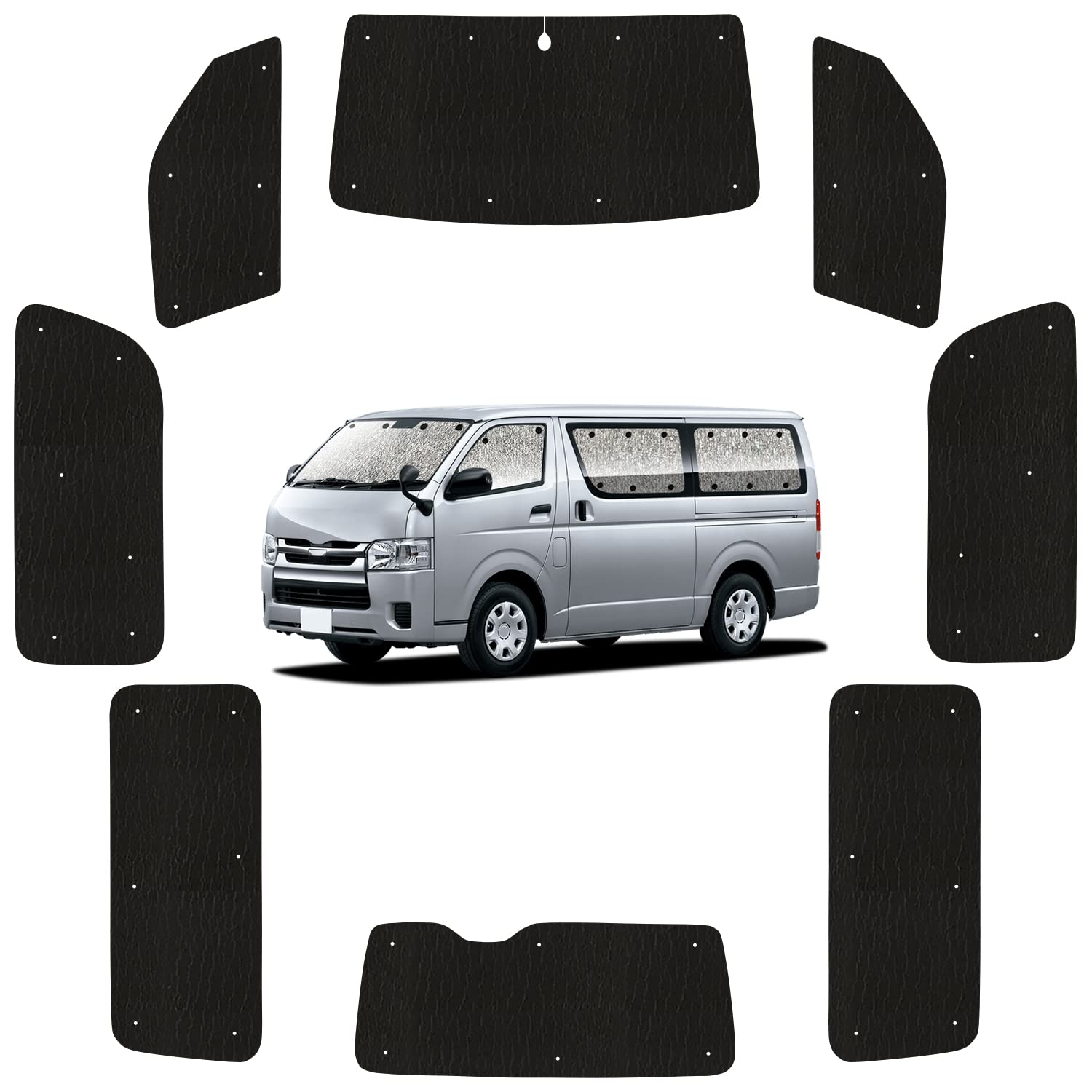 Amazon | 趣味職人 サンシェード シームレス ライト 車 ハイエース 200