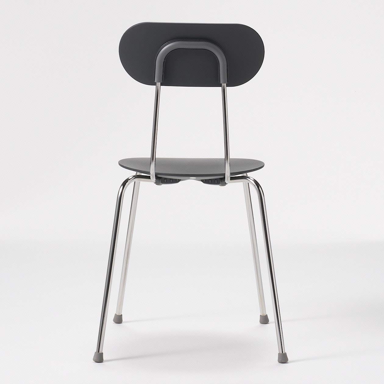 Amazon.co.jp: 無印良品 スチールチェア・樹脂座(ダークグレー) 48×50