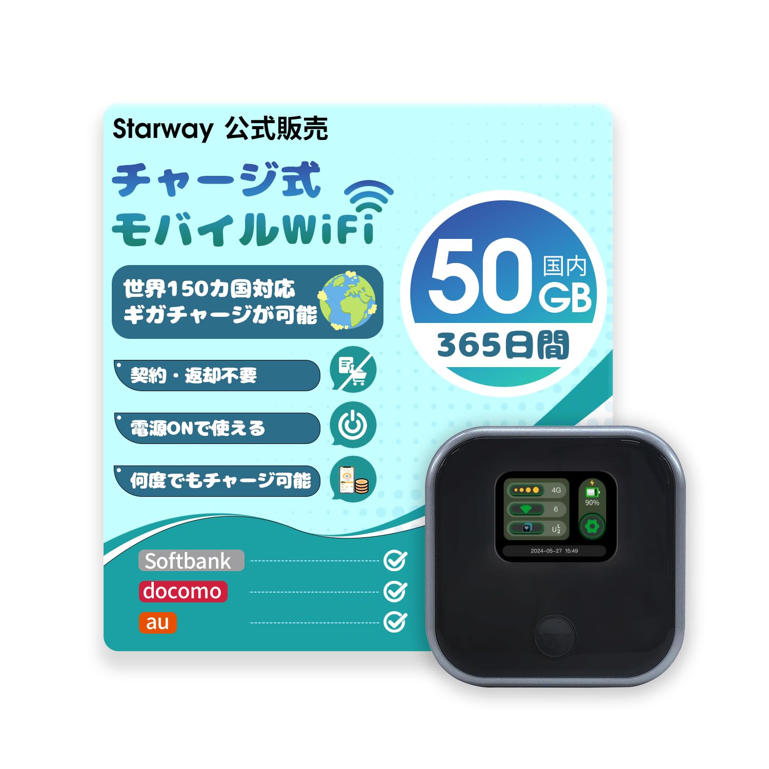 Amazon.co.jp: Starway ポケットwifi モバイルルーター simフリー 国内