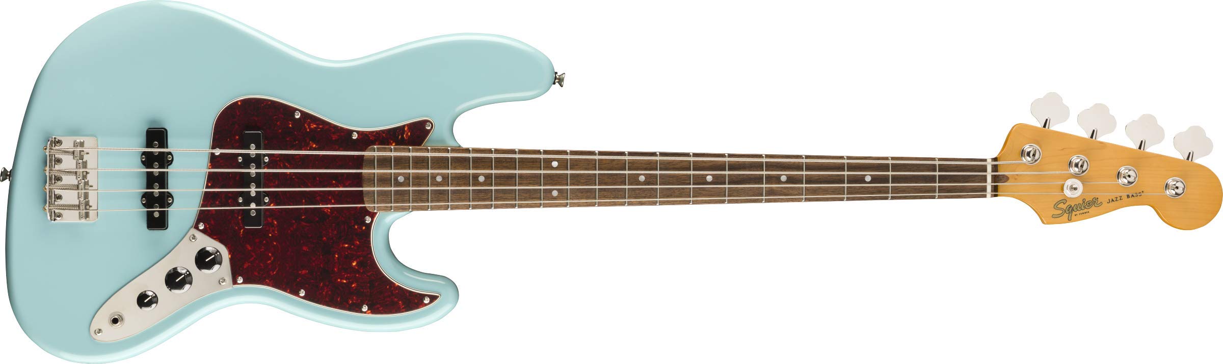 Amazon.com: Squier Classic Vibe 60s Jazz Bass, Daphne Blue, Laurel