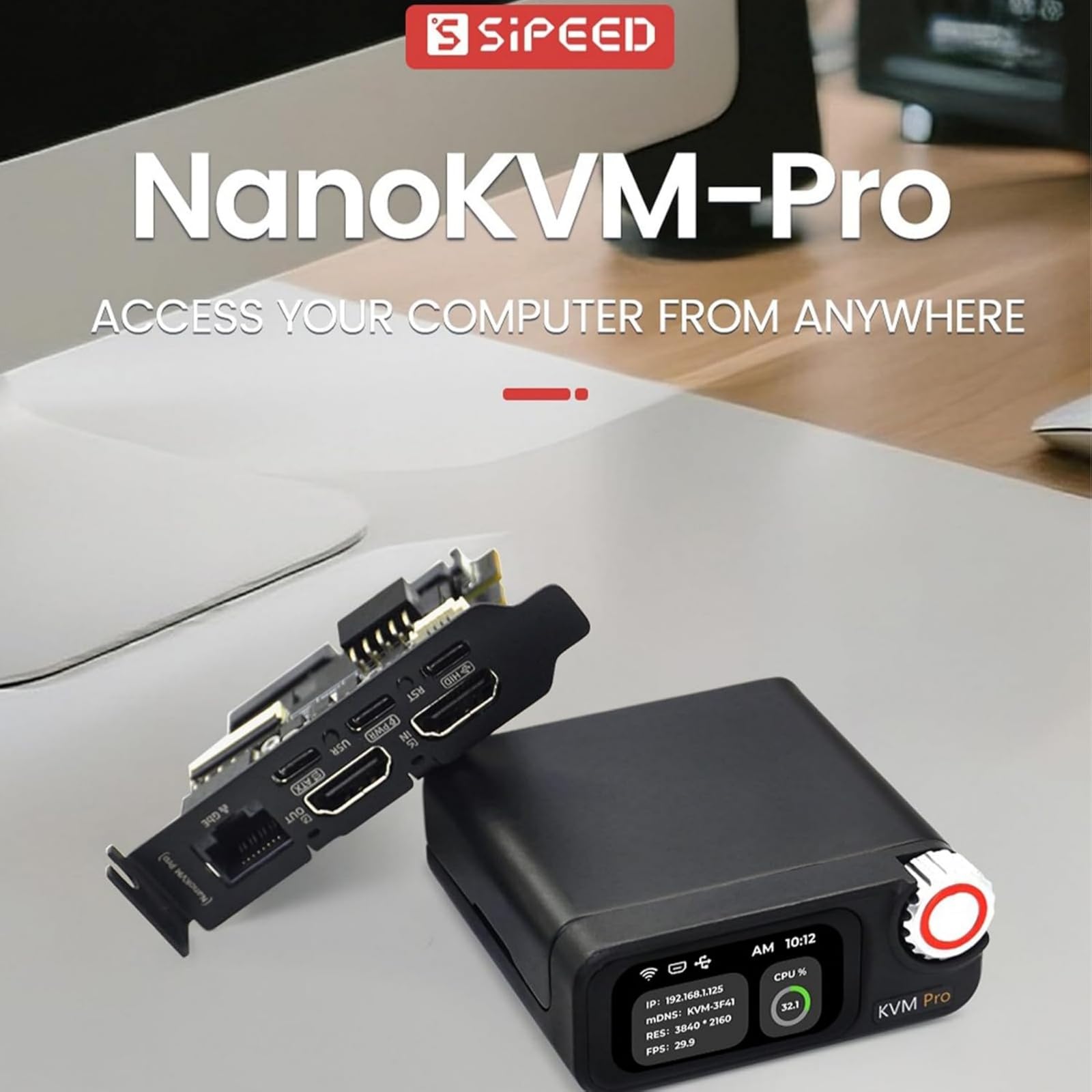 Amazon.co.jp: WayPonDEV Sipeed NanoKVM Pro - 4K IP KVMオーバーIP
