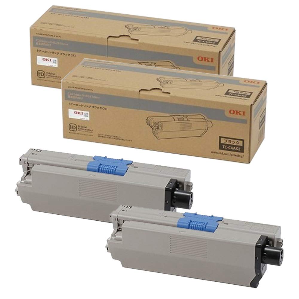 Amazon.co.jp: OKI 純正 TC-C4AK2 トナーカートリッジ ブラック (大) 2