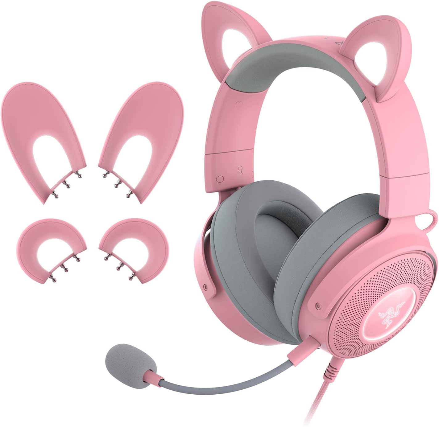 Amazon.co.jp: Razer レイザー Kraken Kitty V2 Pro Quartz Pink ネコ
