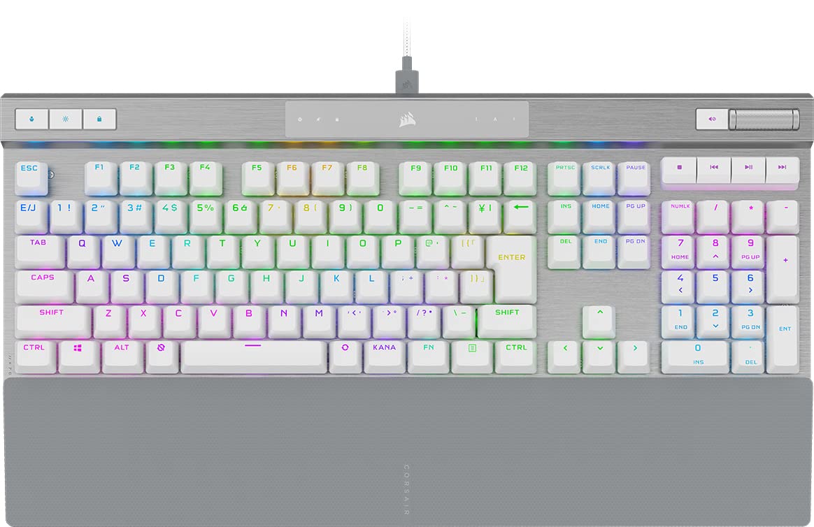 Amazon | CORSAIR K70 RGB PRO WHITE ホワイト ゲーミングキーボード