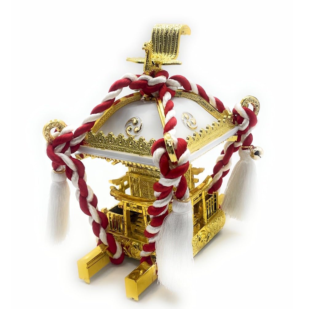 Amazon.co.jp: 飾り ミニ 神輿 黒 (bs201-202-2) 縁起物 インテリア