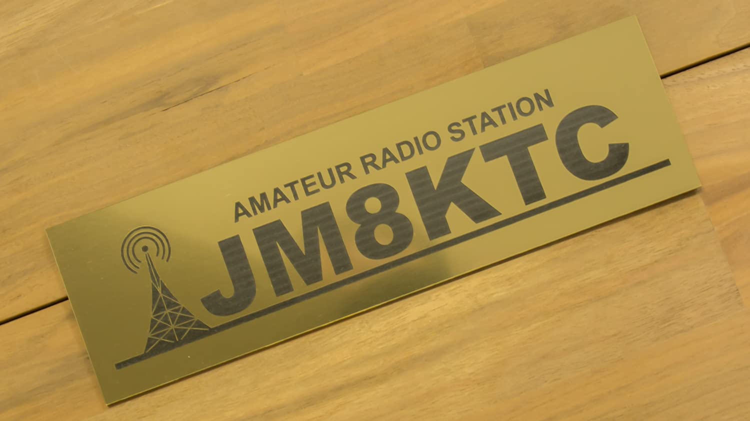 Amazon.co.jp: アマチュア無線局コールサインプレート60mm×200mm×1.5mm