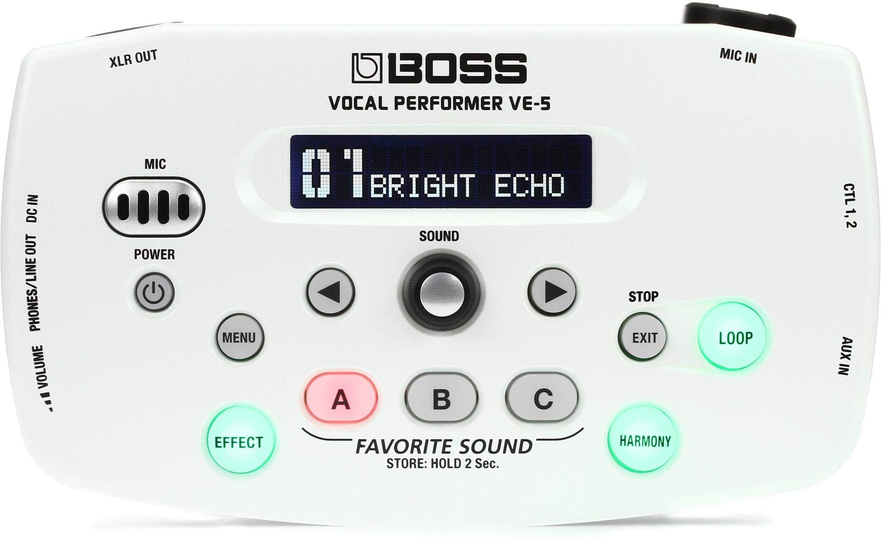 Amazon | BOSS(ボス) Vocal Performer VE-5-WH | エフェクター