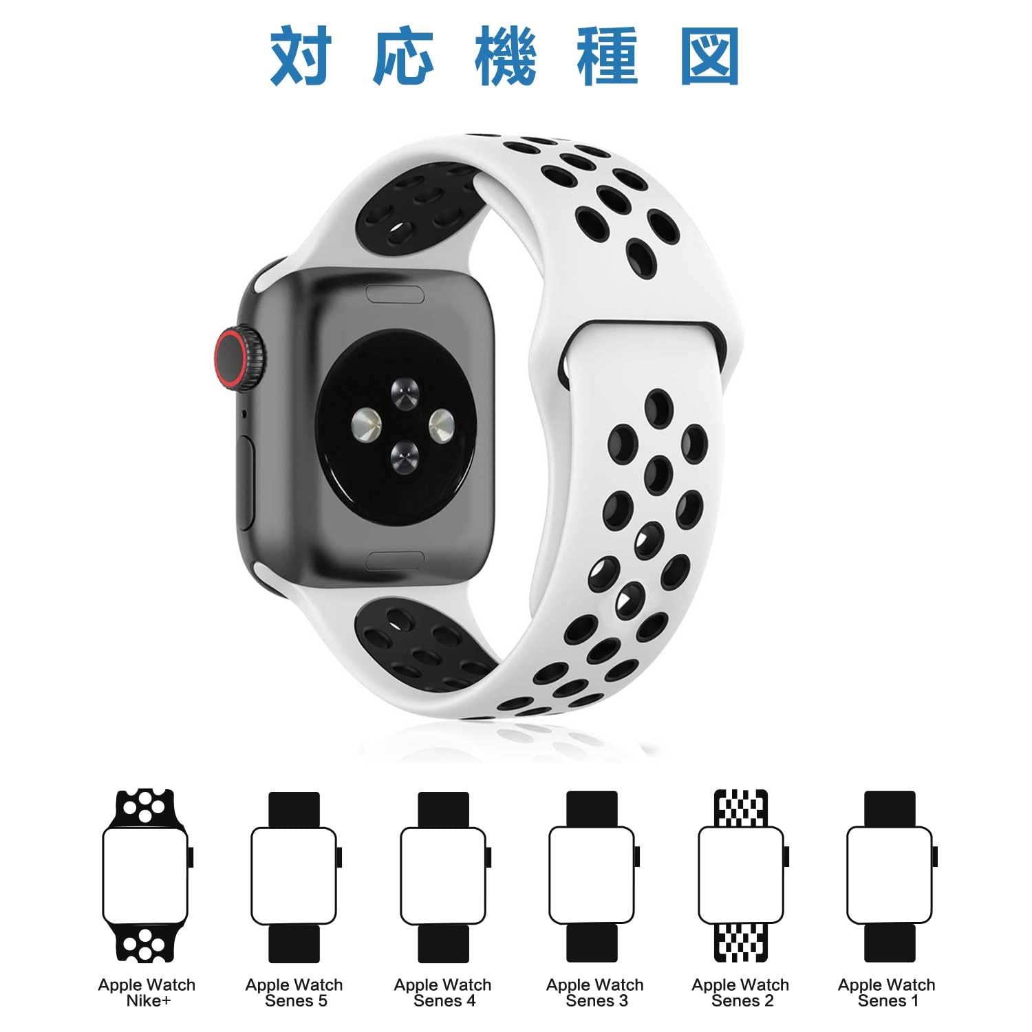 Amazon.co.jp: ZENGYQI コンパチブル Apple Watch バンド 38mm 40mm