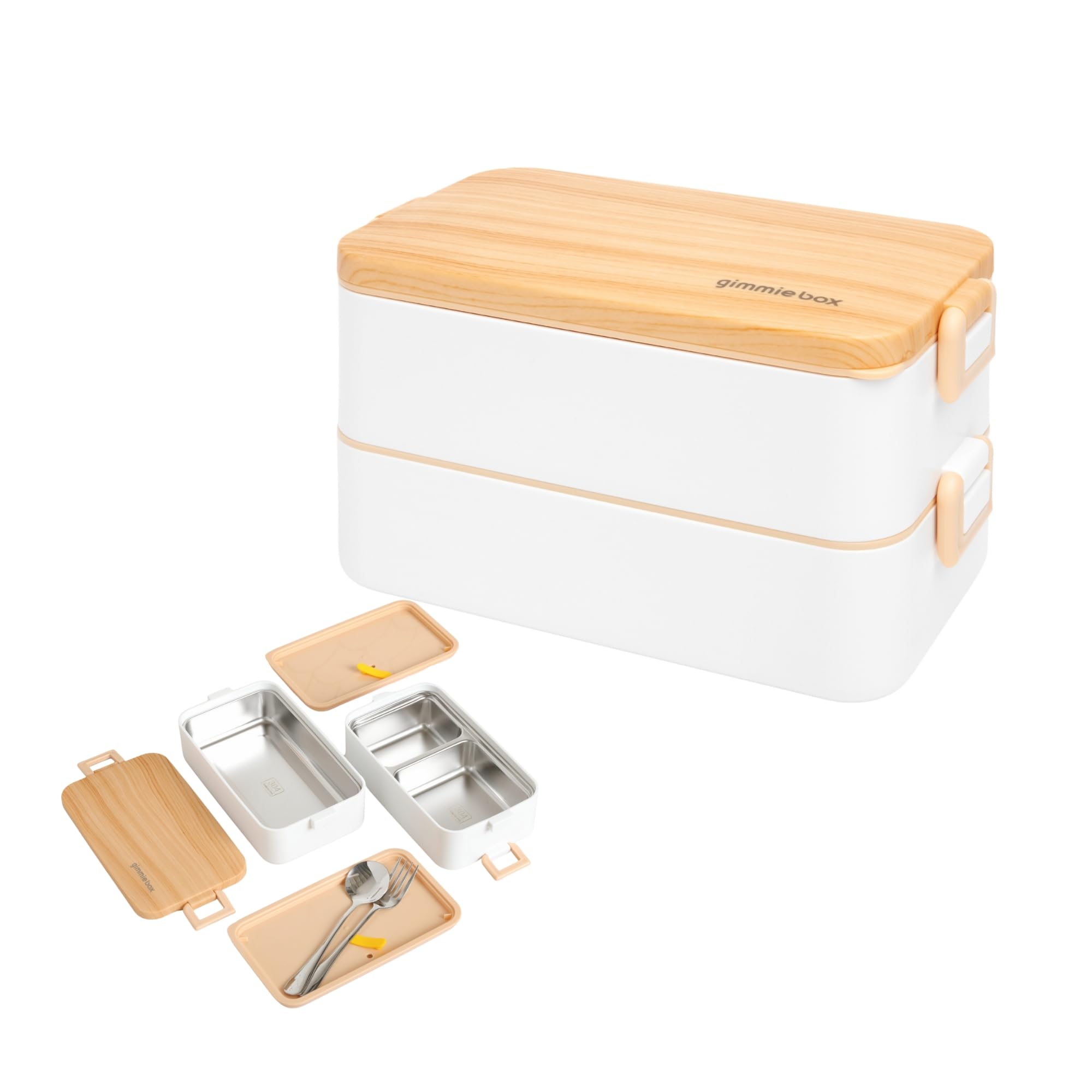Amazon.com: gimmiebox premium stainless steel bento box lunch box