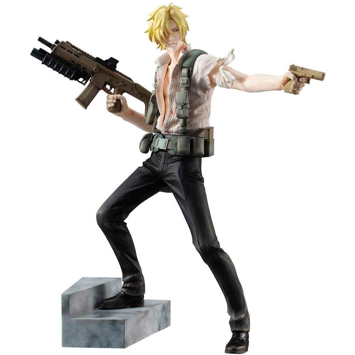 Amazon.com: Banana Fish: Ash Lynx GEM Series PVC Figure : Toys & Games