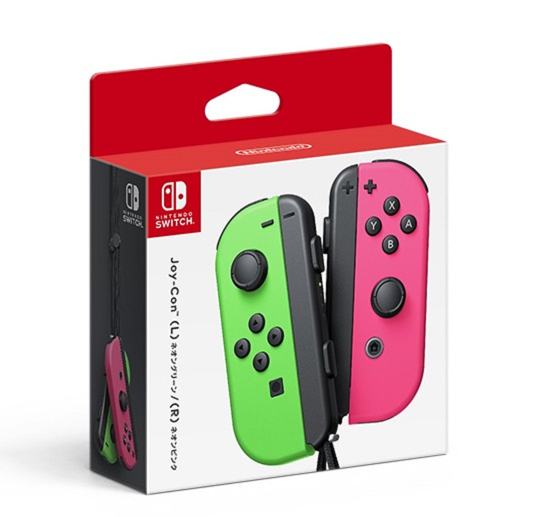 Amazon.com: Nintendo Switch - Joy-Con (L/R)-Neon Green/Neon Pink