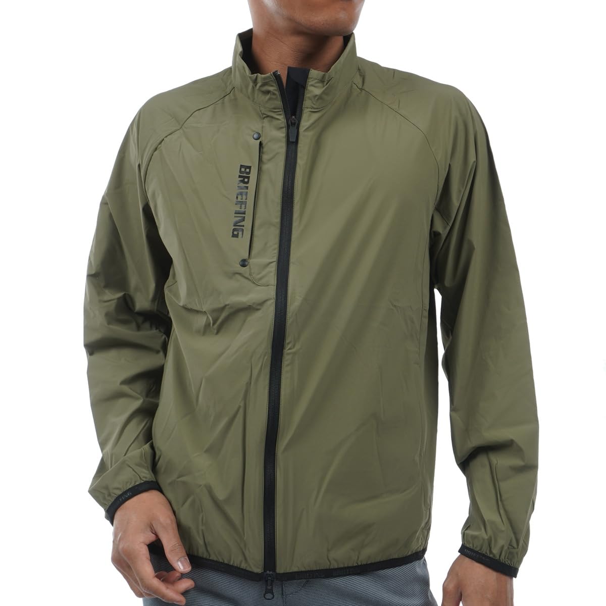 BRIEFING フルジップジャケット オリーブ BRIEFING フルジップ