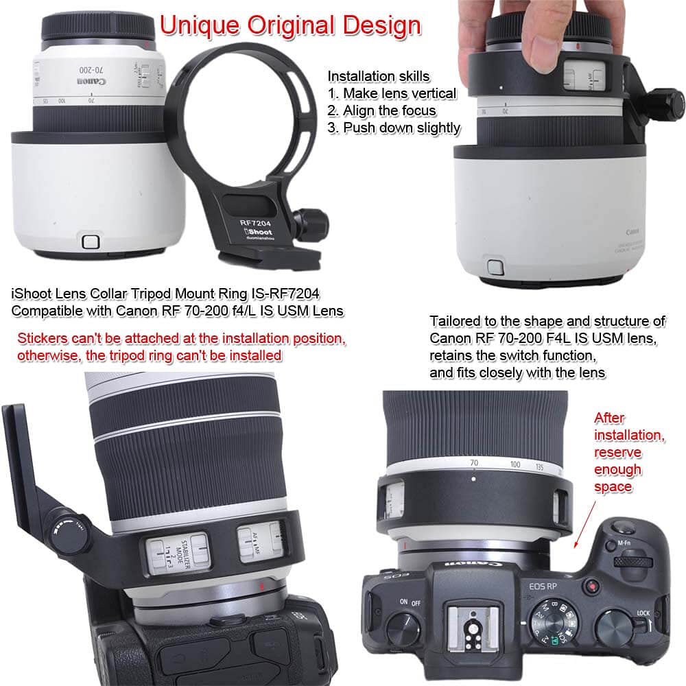 Amazon | iShoot メタルレンズカラー 三脚マウントリング Canon RF 70