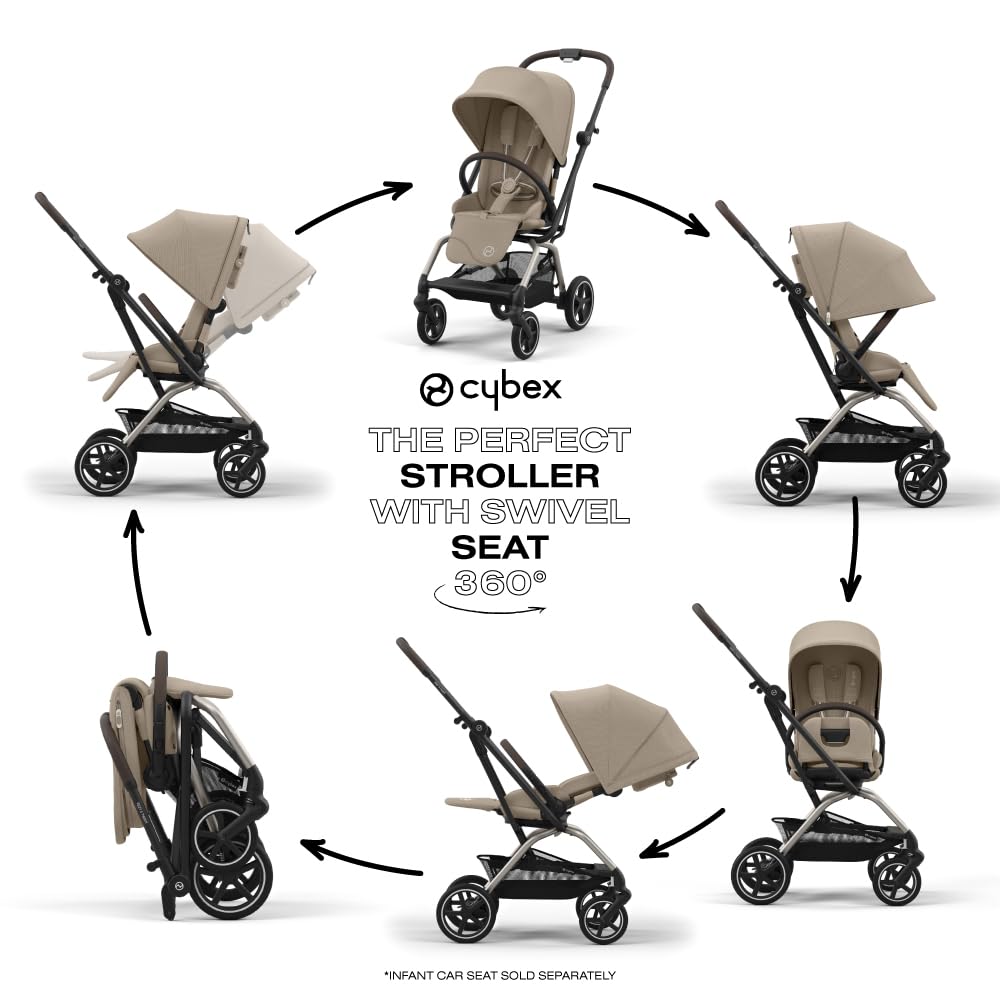Amazon.com : CYBEX Eezy S Twist +2 V2 Baby Stroller with 360