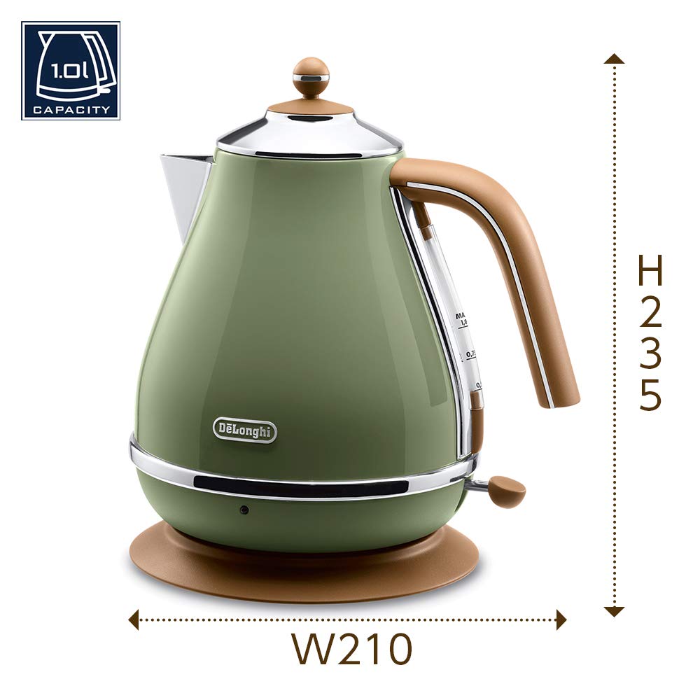 Amazon.com: Delonghi Electric kettle (1.0L)「ICONA Vintage