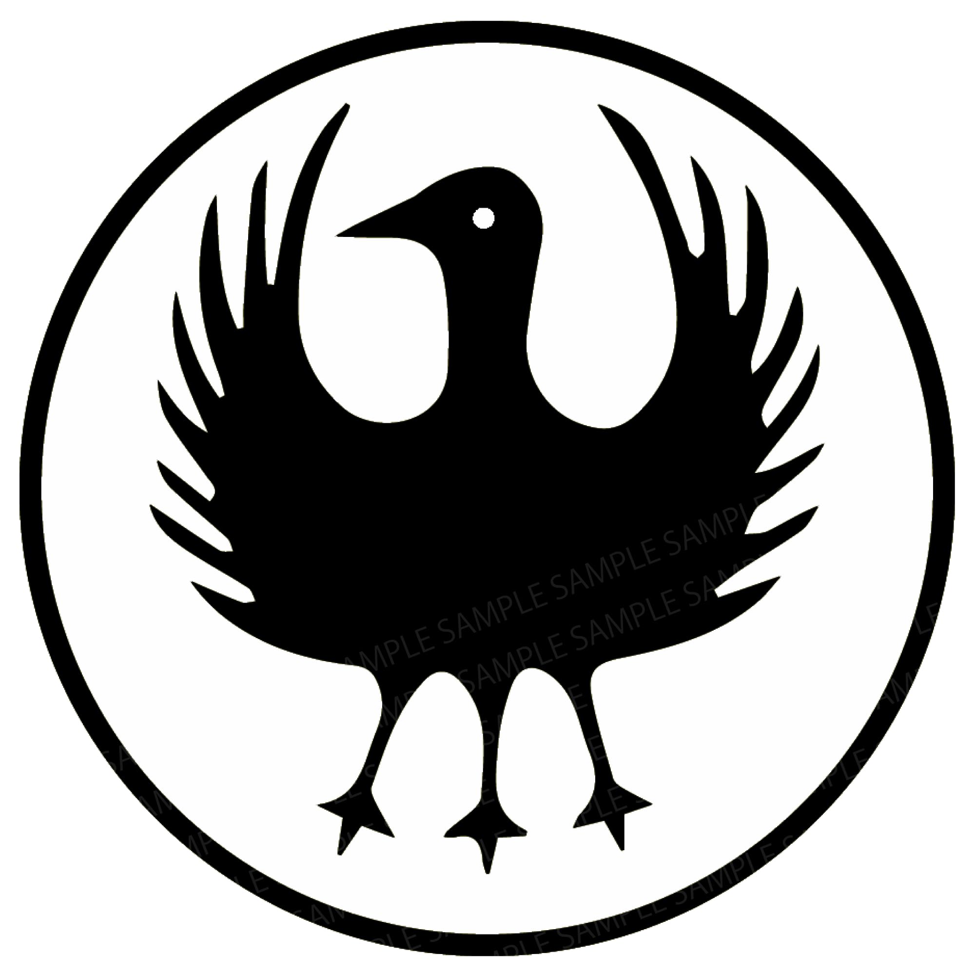 Amazon.co.jp: カッティングステッカー 八咫烏（ヤタガラス） 転写