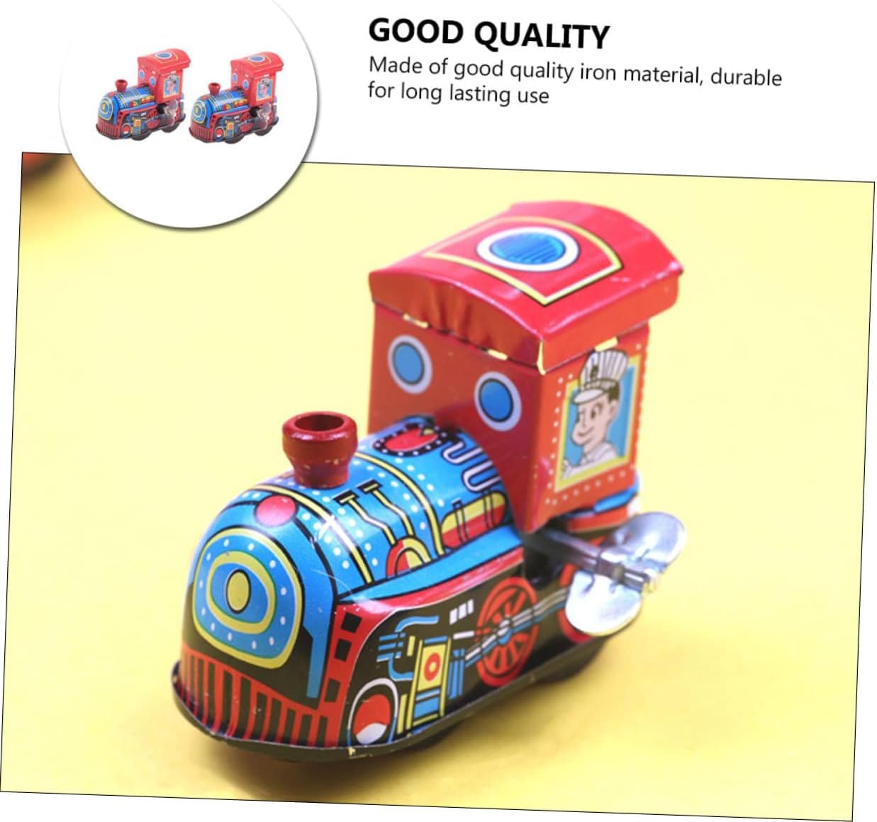 Amazon.co.jp: 2個 ブリキ 機関車 電車 用 ミニ 電車 おもちゃ 用