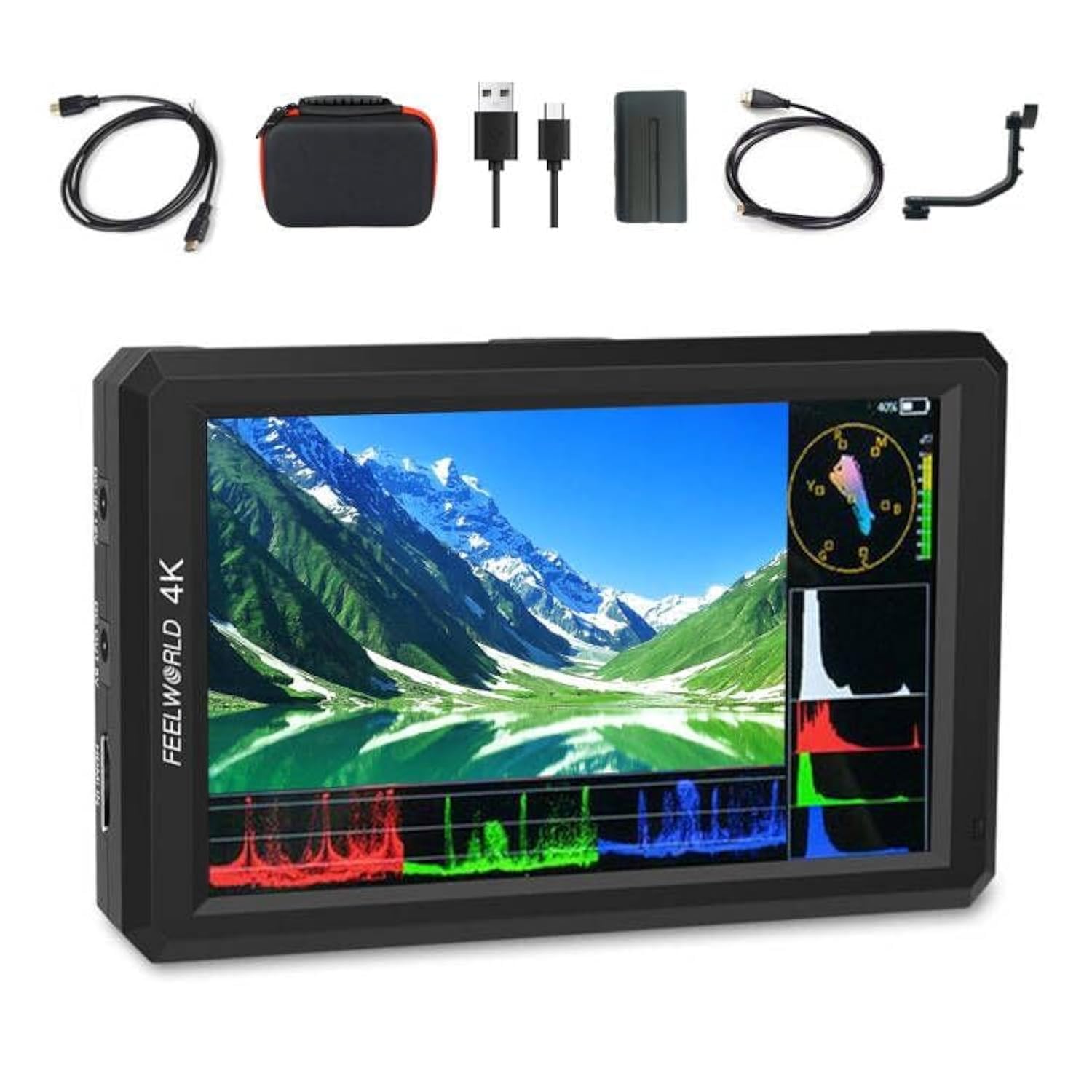 Amazon.com : FEELWORLD F6 Camera Field Monitor Bundle - 6 Inch 4K