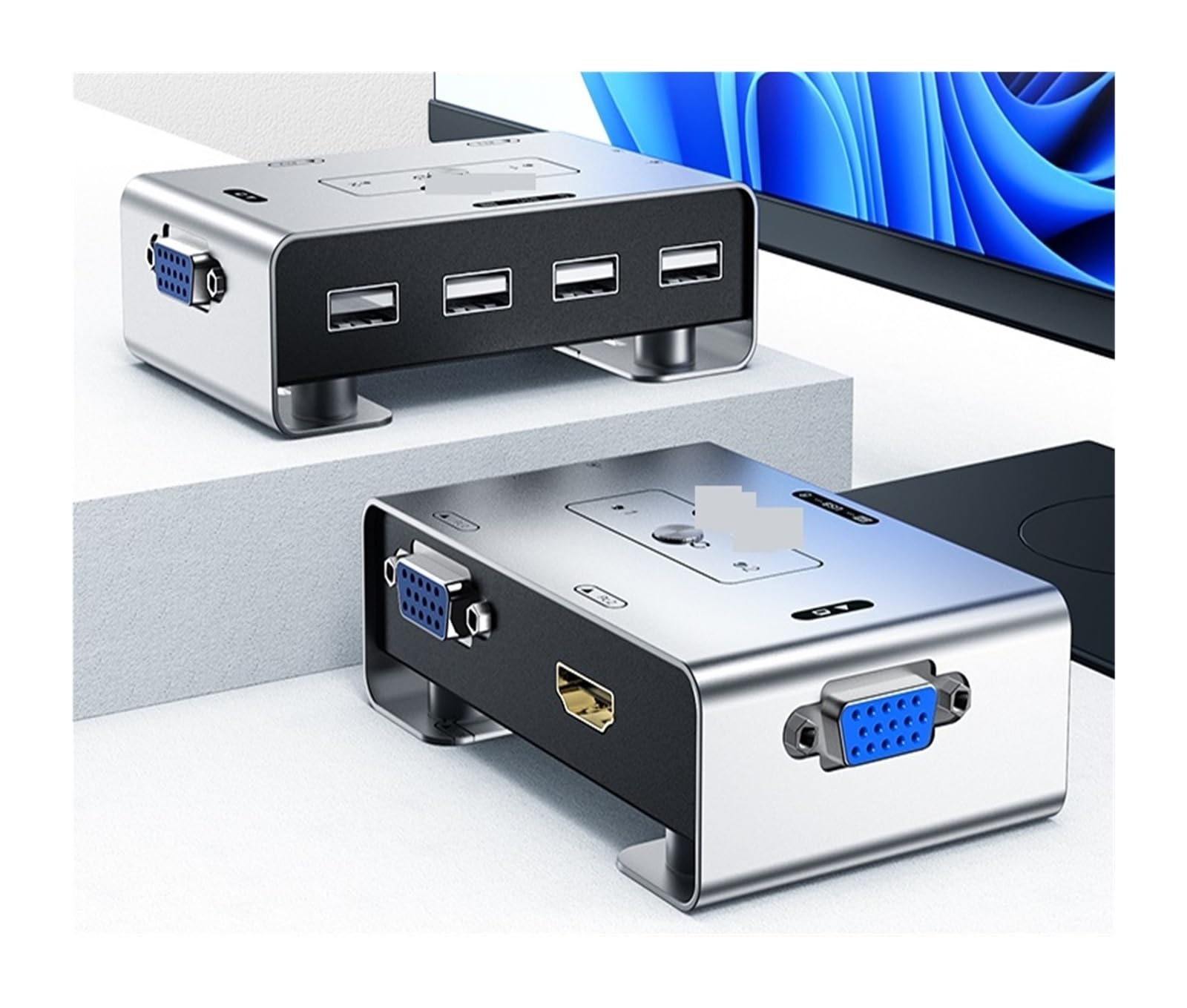 Amazon.co.jp: HDMI KVMスイッチ HDMI KVM切替器 +VGA から VGA KVM