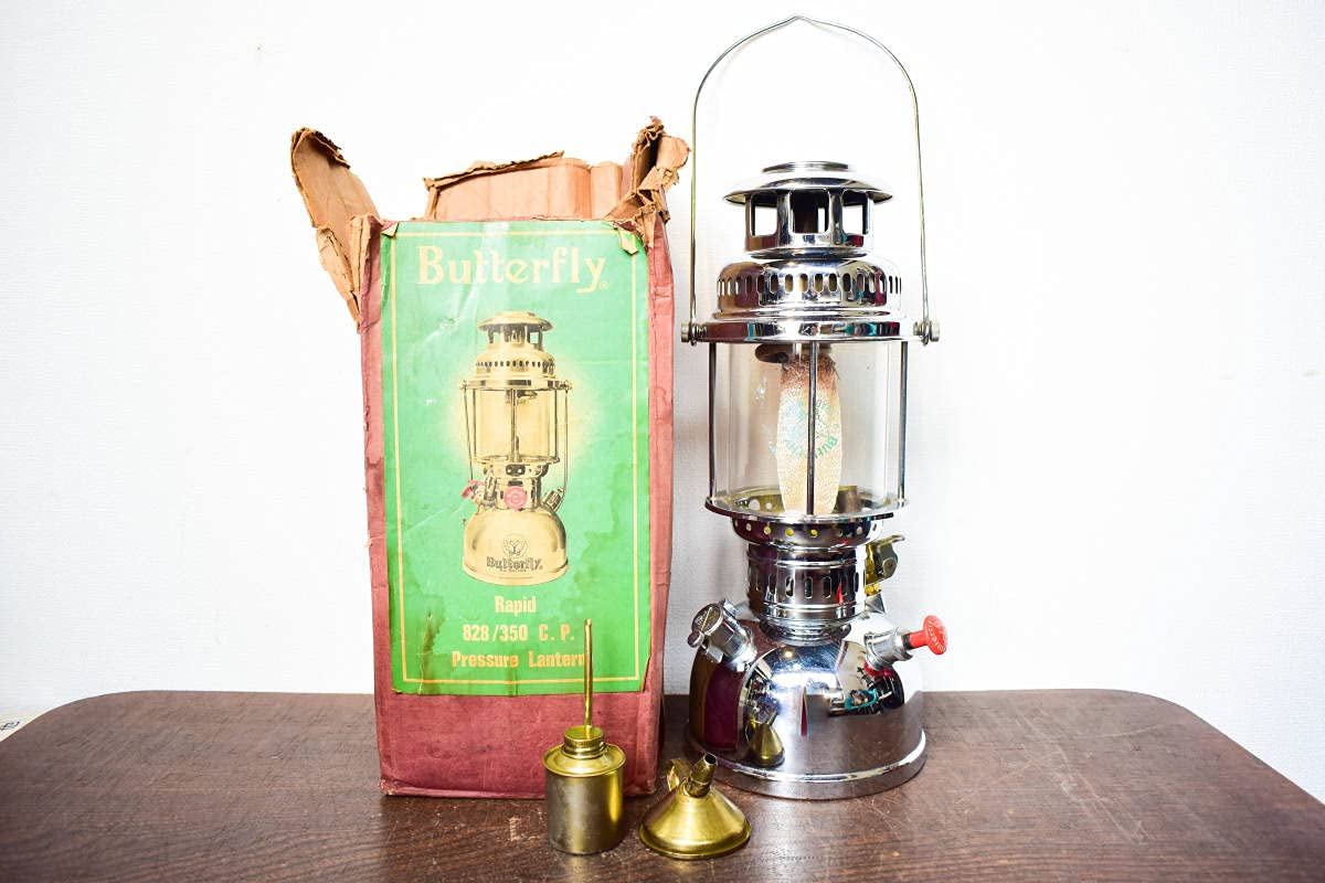 Amazon.co.jp: バタフライ/ランタン/灯油加圧式/ヴィンテージ/キャンプ