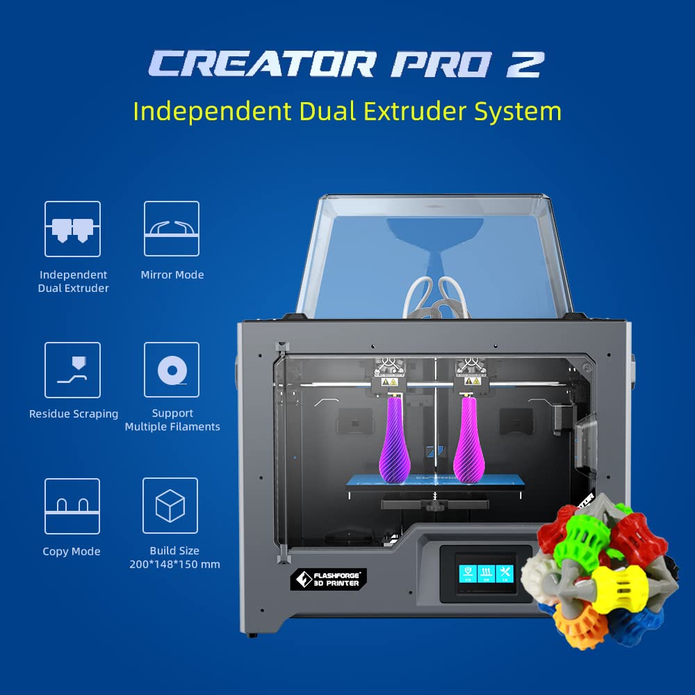 Amazon | FLASHFORGE 3Dプリンタークリエータープロ2 独立デュアル