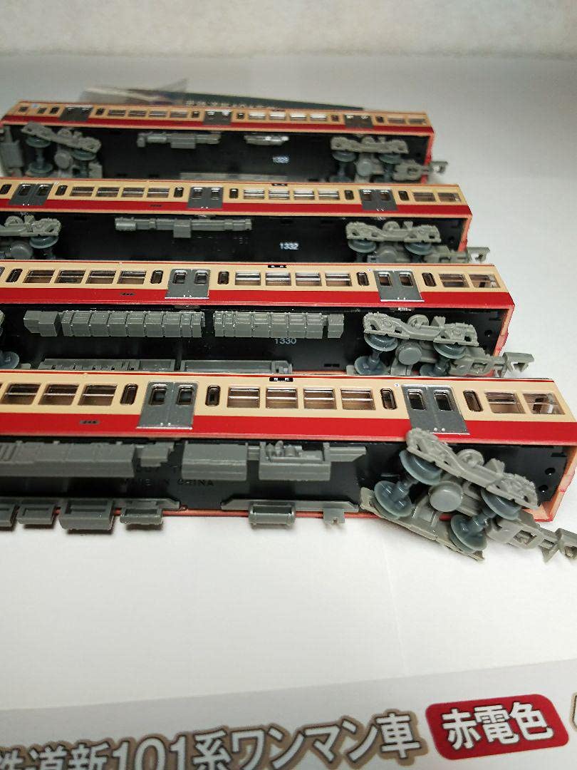 Amazon | 鉄コレ西武鉄道新101系ワンマン車赤電色4両セットNゲージ