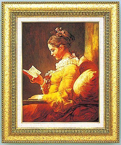 Amazon.co.jp: 複製絵画 読書する少女 フラゴナール作 F6 : ホーム