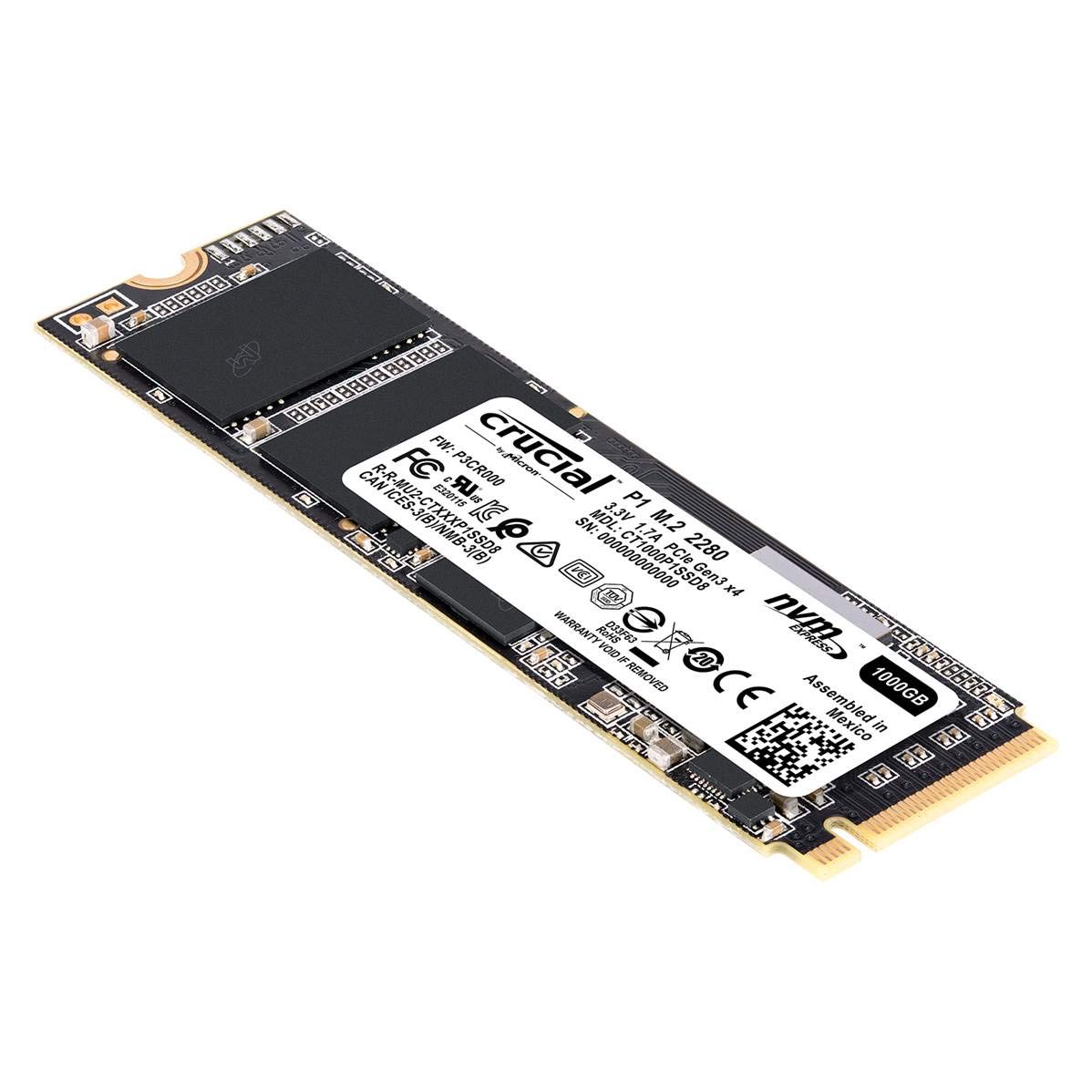 内蔵型SSD Crucial SSD 1TB CT1000P1SSD8 NVMe M.2 Crucial P1 1TB 3D