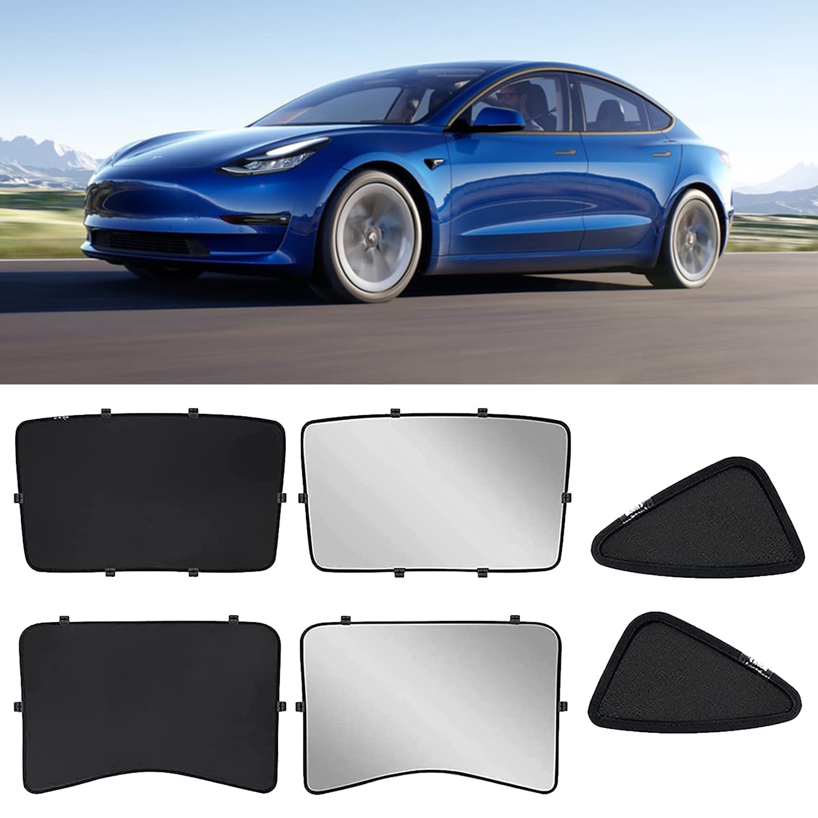 Amazon.co.jp: テスラ モデル 3 サンシェード フロント & リア ガラス