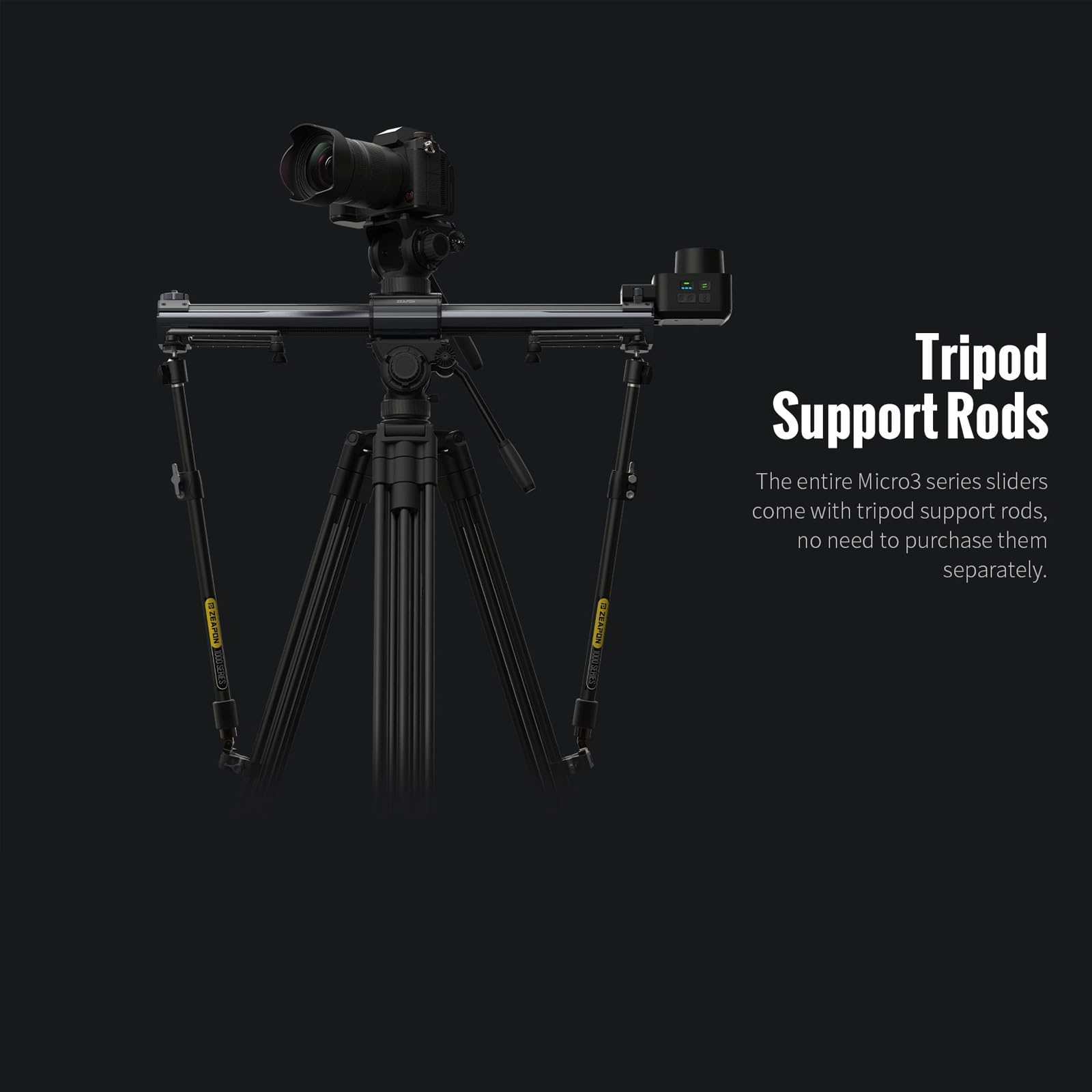 Amazon.co.jp: Zeapon Micro 3 E1000 電動カメラ スライダー、2 倍の