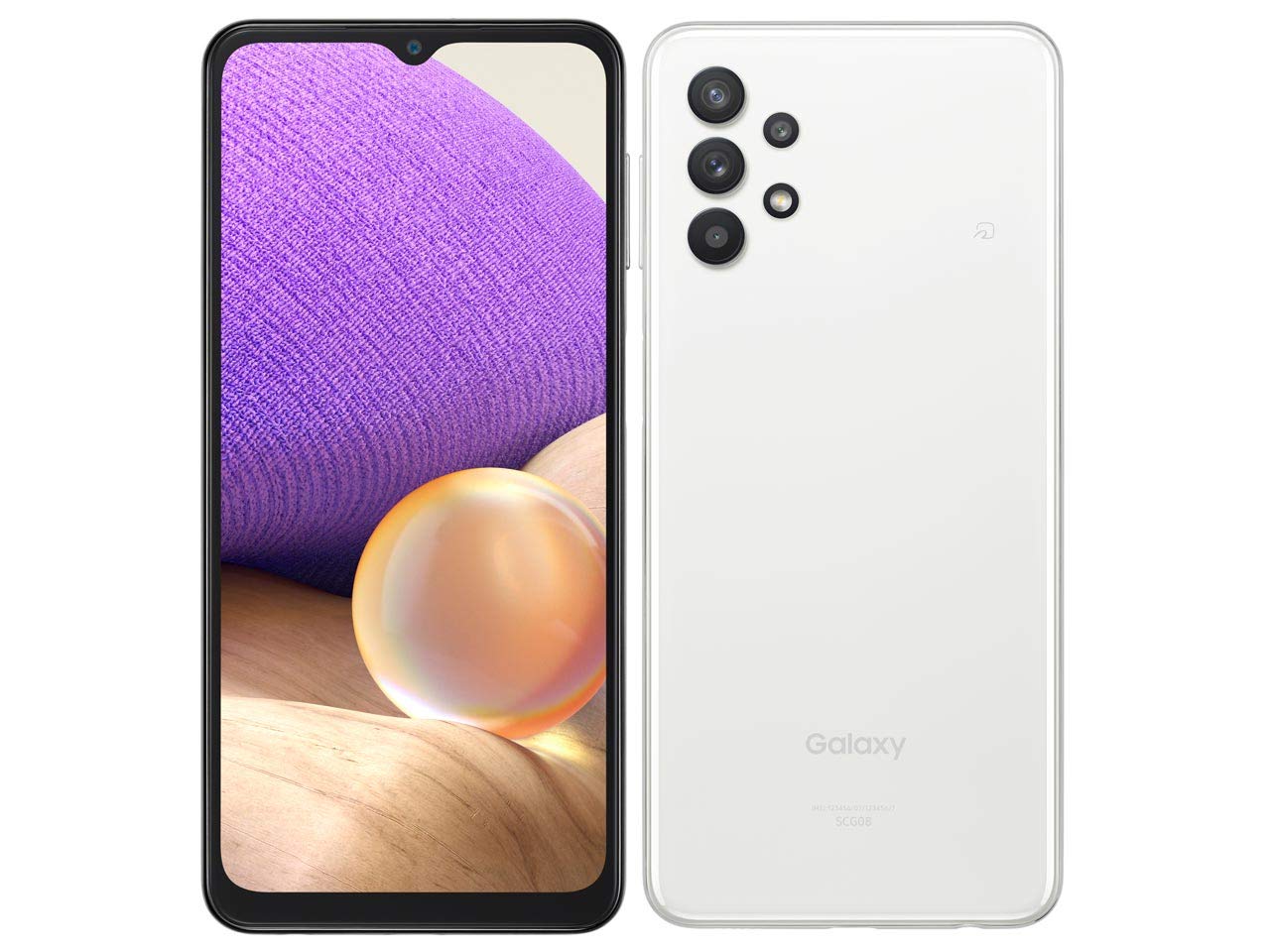 Amazon | KDDI SIMフリー au Galaxy A32 5G SCG08 [オーサムホワイト