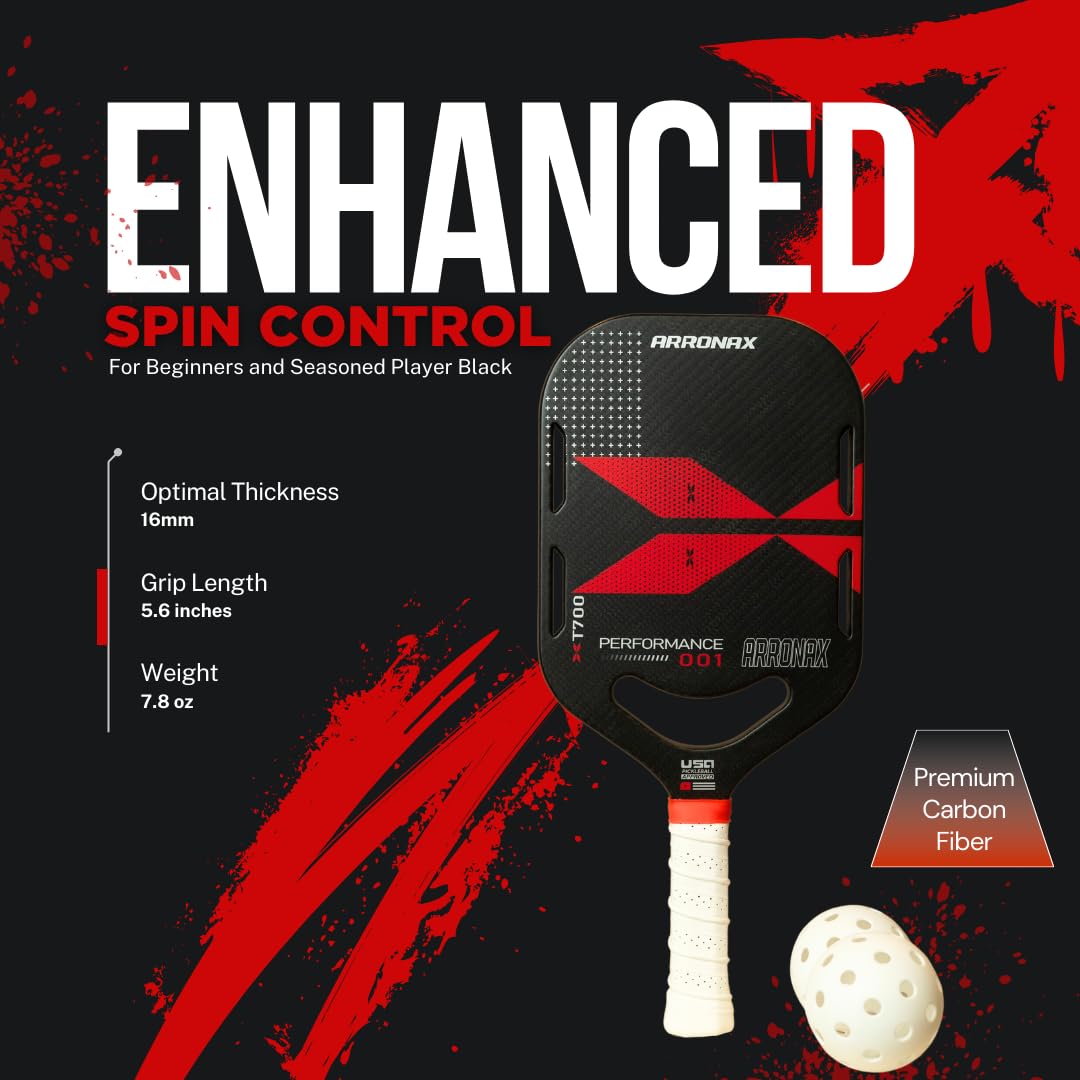 Amazon | Arronax ピックルボールパドル 熱成形t700 カーボン