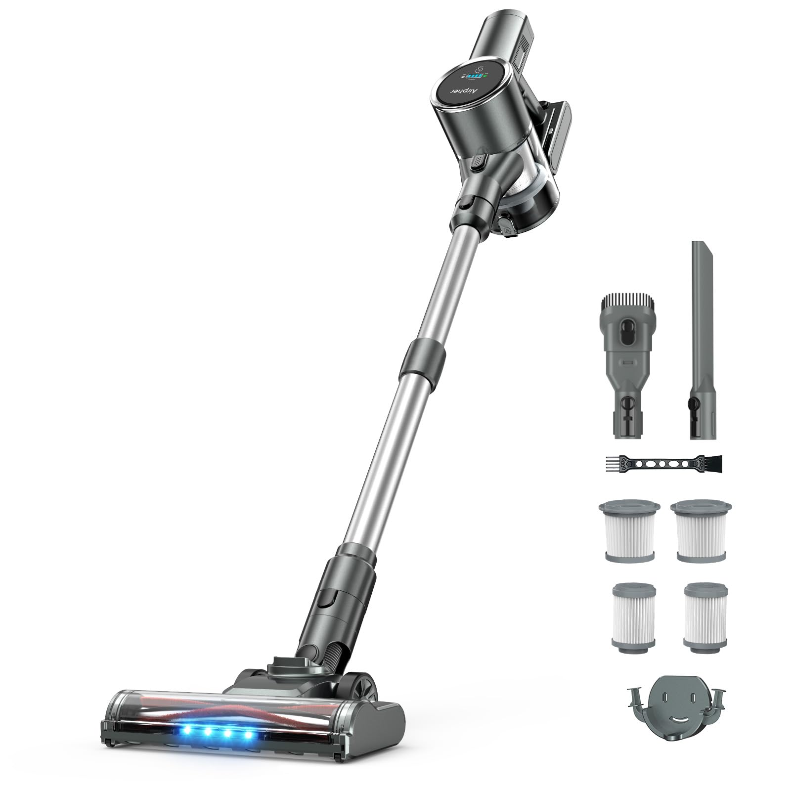 Amazon | 掃除機 コードレス 【45000pa強力吸引・自立式・60分連続稼働